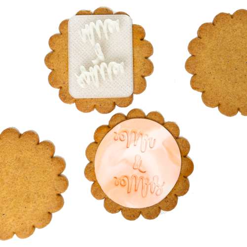 Cookie Embosser - Mr and Mrs #2